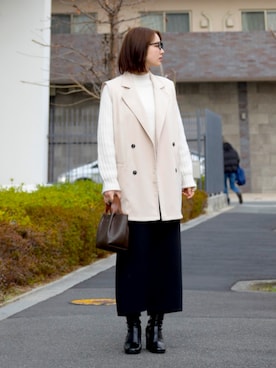 「Bridget Birkin（ブリジットバーキン）のアイテム」を使った、senaさん（レディース・153cm）の冬コーディネート