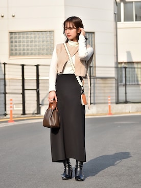 「Bridget Birkin（ブリジットバーキン）のアイテム」を使った、senaさん（レディース・153cm）の春コーディネート