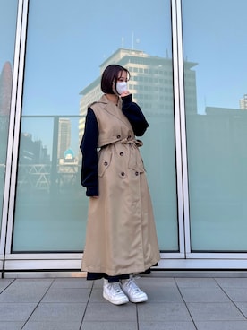 「アウターコーデ」｜senaさん（レディース・153cm）の秋コーディネート