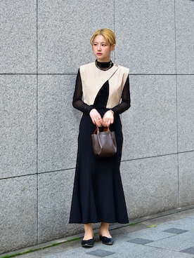 「GLACIER（グラシア）のアイテム」を使った、senaさん（レディース・153cm）の春コーディネート