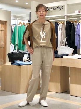「NOLLEY'S goodman（ノーリーズグッドマン）のアイテム」を使った、umezawa_nolさん（レディース・167cm）の春コーディネート