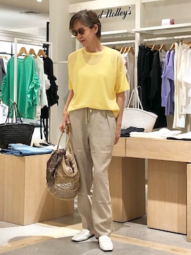 「NOLLEY'S goodman（ノーリーズグッドマン）のアイテム」を使った、umezawa_nolさん（レディース・167cm）の春コーディネート