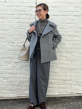 「アイテム（ローファー）」を使った、umezawa_nolさん（レディース・167cm）の秋コーディネート