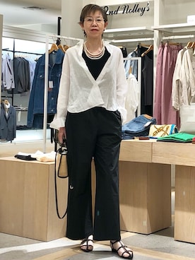 「NOLLEY’S（ノーリーズ）のアイテム（アクセサリー）」を使った、umezawa_nolさん（レディース・167cm）の春コーディネート