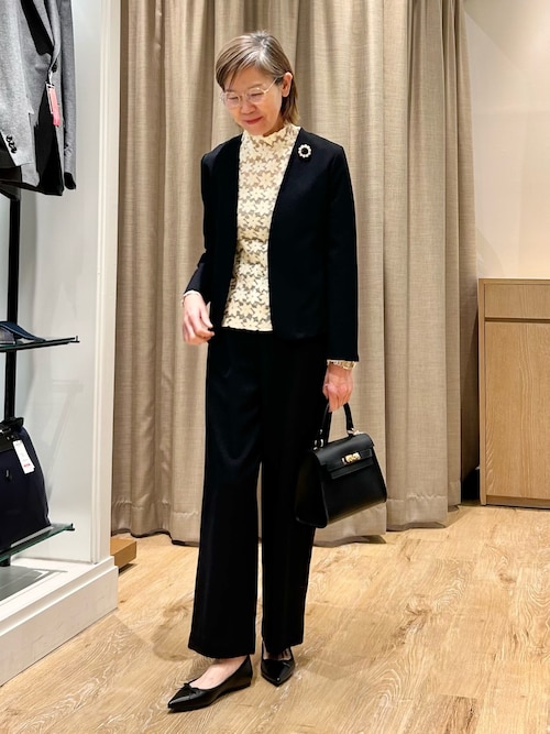 セール】《セットアップ対応》ウォッシャブルサージストレッチワイド  