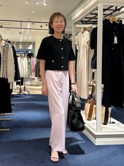 セール】《セットアップ対応》《手洗い可能》ミラノリブ半袖
