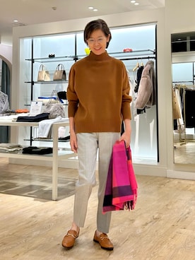 「ウールパンツ」｜umezawa_nolさん（レディース・167cm）の秋コーディネート