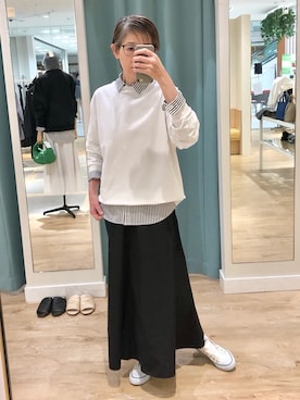 「おとなコーデ」｜「アイテム（スウェット）」を使った、umezawa_nolさん（レディース・167cm）の冬コーディネート