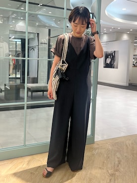 「NOLLEY’S（ノーリーズ）のアイテム（アクセサリー）」を使った、nol tanakaさん（レディース・160cm）の春コーディネート