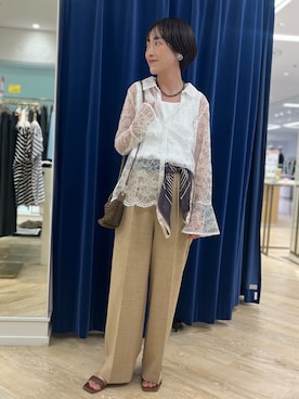 「grace grace （グラスグラス）のアイテム」を使った、nol tanakaさん（レディース・160cm）の夏コーディネート