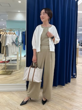 「grace grace （グラスグラス）のアイテム」を使った、nol tanakaさん（レディース・160cm）の夏コーディネート