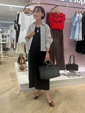 「NOLLEY’S Sophi（ノーリーズソフィ）のアイテム」を使った、nol tanakaさん（レディース・160cm）の夏コーディネート
