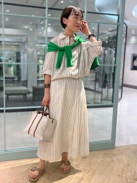 「NOLLEY’S（ノーリーズ）のアイテム」を使った、nol tanakaさん（レディース・160cm）の春コーディネート