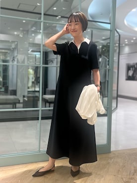「NOLLEY’S（ノーリーズ）のアイテム（チョーカー）」を使った、nol tanakaさん（レディース・160cm）の春コーディネート