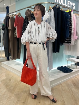 「Rie Miller（リエミラー）のアイテム」を使った、nol tanakaさん（レディース・160cm）の春コーディネート