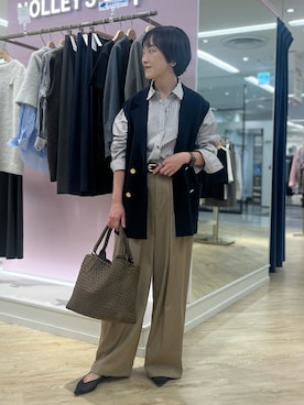 「grace grace （グラスグラス）のアイテム」を使った、nol tanakaさん（レディース・160cm）の秋コーディネート
