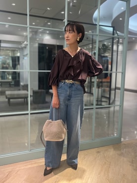 「アイテム（イヤリング）」を使った、nol tanakaさん（レディース・160cm）の夏コーディネート