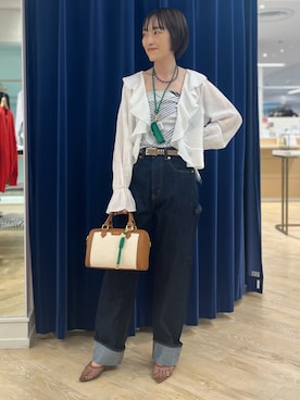 「Rie Miller（リエミラー）のアイテム」を使った、nol tanakaさん（レディース・160cm）の春コーディネート