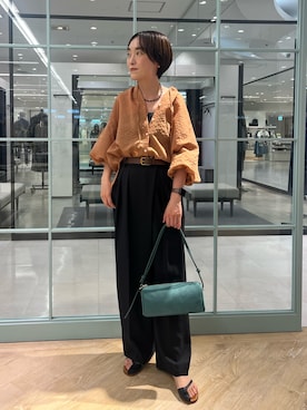 「NOLLEY’S（ノーリーズ）のアイテム（アクセサリー）」を使った、nol tanakaさん（レディース・160cm）の夏コーディネート