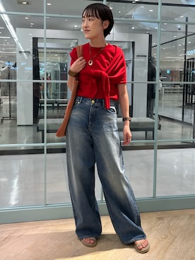 「grace grace （グラスグラス）のアイテム」を使った、nol tanakaさん（レディース・160cm）の夏コーディネート