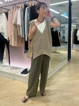 「grace grace （グラスグラス）のアイテム」を使った、nol tanakaさん（レディース・160cm）の春コーディネート