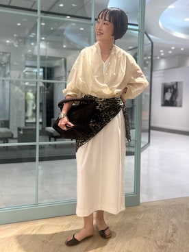 「grace grace （グラスグラス）のアイテム」を使った、nol tanakaさん（レディース・160cm）の春コーディネート