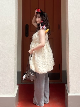 「アイテム（ドレス）」を使った、mimiさん（レディース・151cm）の夏コーディネート
