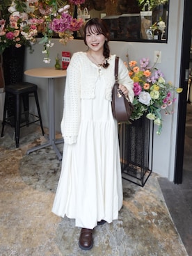 「淡色カジュアル」｜mimiさん（レディース・151cm）の秋コーディネート