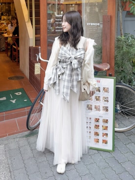 「CLEA（クレア）のアイテム」を使った、mimiさん（骨格ストレート・レディース・151cm）の夏コーディネート