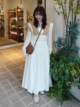 「アイテム（バレエシューズ）」を使った、mimiさん（レディース・151cm・20代）の秋コーディネート