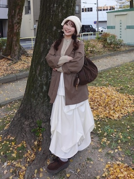 mimiさん（骨格ストレート・レディース・151cm）の冬コーディネート