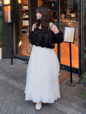 「アイテム（バレエシューズ）」を使った、mimiさん（レディース・151cm・20代）の夏コーディネート