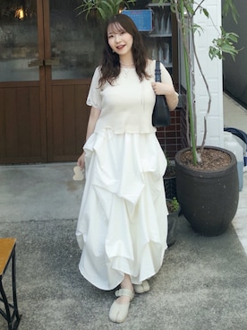 「アイテム（ハンドバッグ）」を使った、mimiさん（レディース・151cm・20代）の夏コーディネート