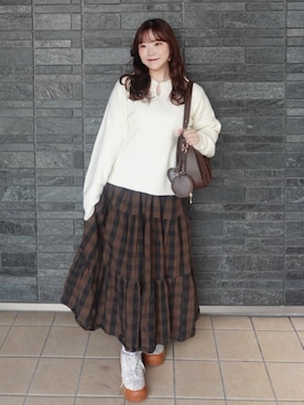 「アイテム（ワンピース）」を使った、mimiさん（レディース・151cm・20代）の秋コーディネート