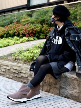 「ソックス」｜coca（コカ） SNAPさん（レディース・160cm）の冬コーディネート