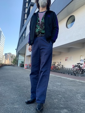 「Saint Laurent（サンローラン）のアイテム（シューズ）」を使った、Poshi & Poki さん（メンズ・179cm）の冬コーディネート