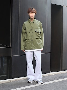 「STUDIOUS（ステュディオス）のアイテム（トップス）」を使った、cionさん（メンズ・175cm）の冬コーディネート