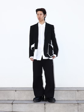 「sulvam（サルバム）のアイテム（ジャケット/アウター）」を使った、cionさん（メンズ・175cm）の冬コーディネート