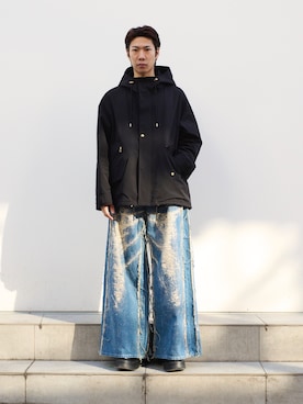 「CULLNI（クルニ）のアイテム（ジャケット/アウター）」を使った、cionさん（メンズ・175cm）の冬コーディネート