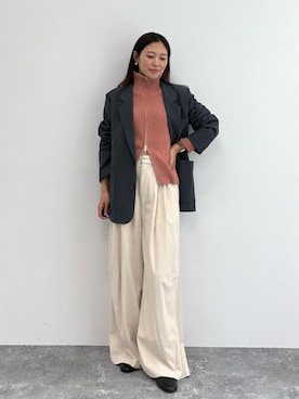 「アイテム（テーラードジャケット）」を使った、Maiko..さん（レディース・163cm・30代）の秋コーディネート