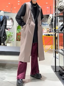 「HARE（ハレ）のアイテム（その他アウター）」を使った、daikiwear3923さん（メンズ・177cm）の冬コーディネート
