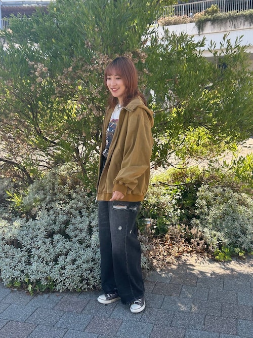 セール】ヴィンテージライク/デニムダックフードワークブルゾン