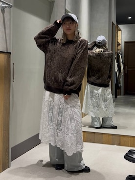 「RAGEBLUE（レイジブルー）のアイテム（帽子）」を使った、kmk612stさん（レディース・164cm）の秋コーディネート