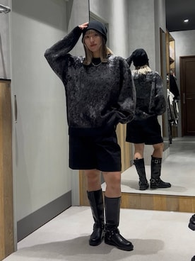 「RAGEBLUE（レイジブルー）のアイテム（帽子）」を使った、kmk612stさん（レディース・164cm）の秋コーディネート