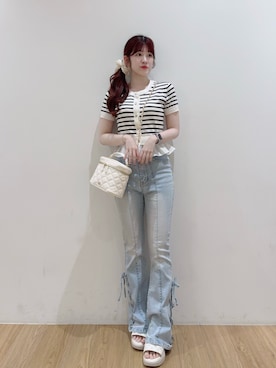 「INGNI（イング）のアイテム（バッグ）」を使った、nanaさん（レディース・158cm）の春コーディネート