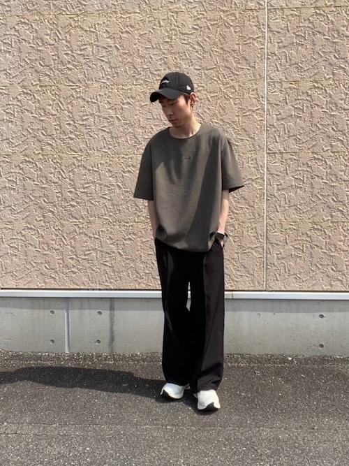 ワンポイント刺繍フェードポンチtops