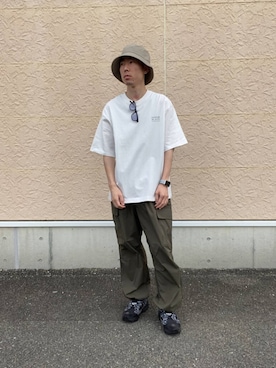 「SMELLY（スメリー）のアイテム」を使った、tsubasaさん（メンズ・170cm）の夏コーディネート