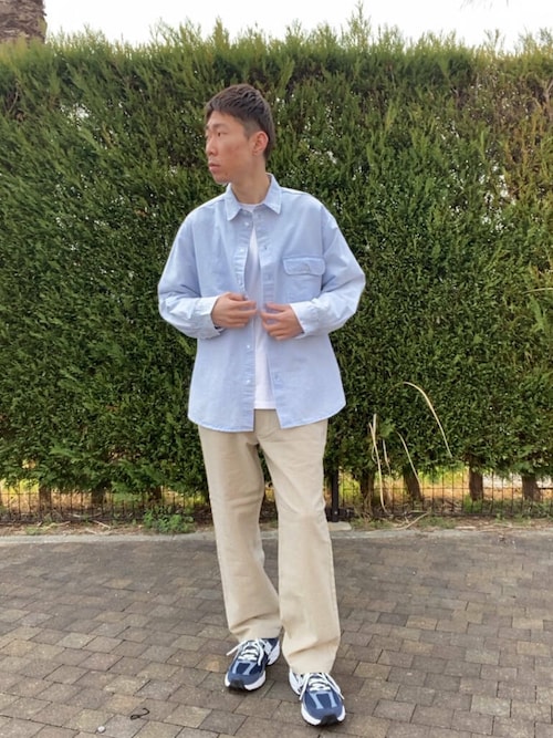 ケミカルウォッシュオックスフォードシャツ
