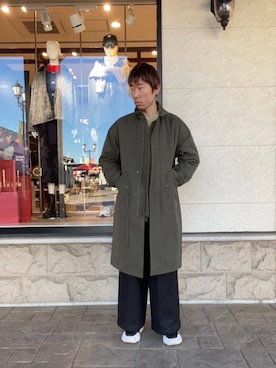「アイテム（モッズコート）」を使った、tsubasaさん（メンズ・170cm）の秋コーディネート