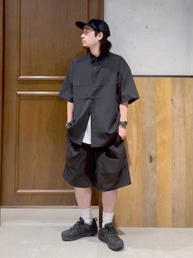 「RAGEBLUE（レイジブルー）のアイテム（トップス）」を使った、yhide05さん（メンズ・165cm）の夏コーディネート